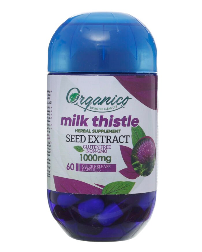 ⁦Organico Milk Thistle Seed Extract 1000mg⁩ - الصورة ⁦1⁩