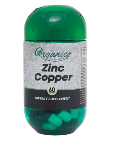 Organico Zinc 50mg & Copper 2mg capsules
